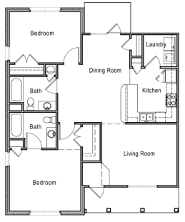 2 Bedroom 2 Bathroom at The Residences at Diamond Hill
